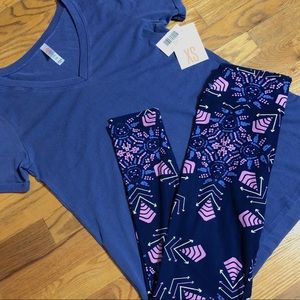 LuLaRoe Christy T & OS leggings Outfit